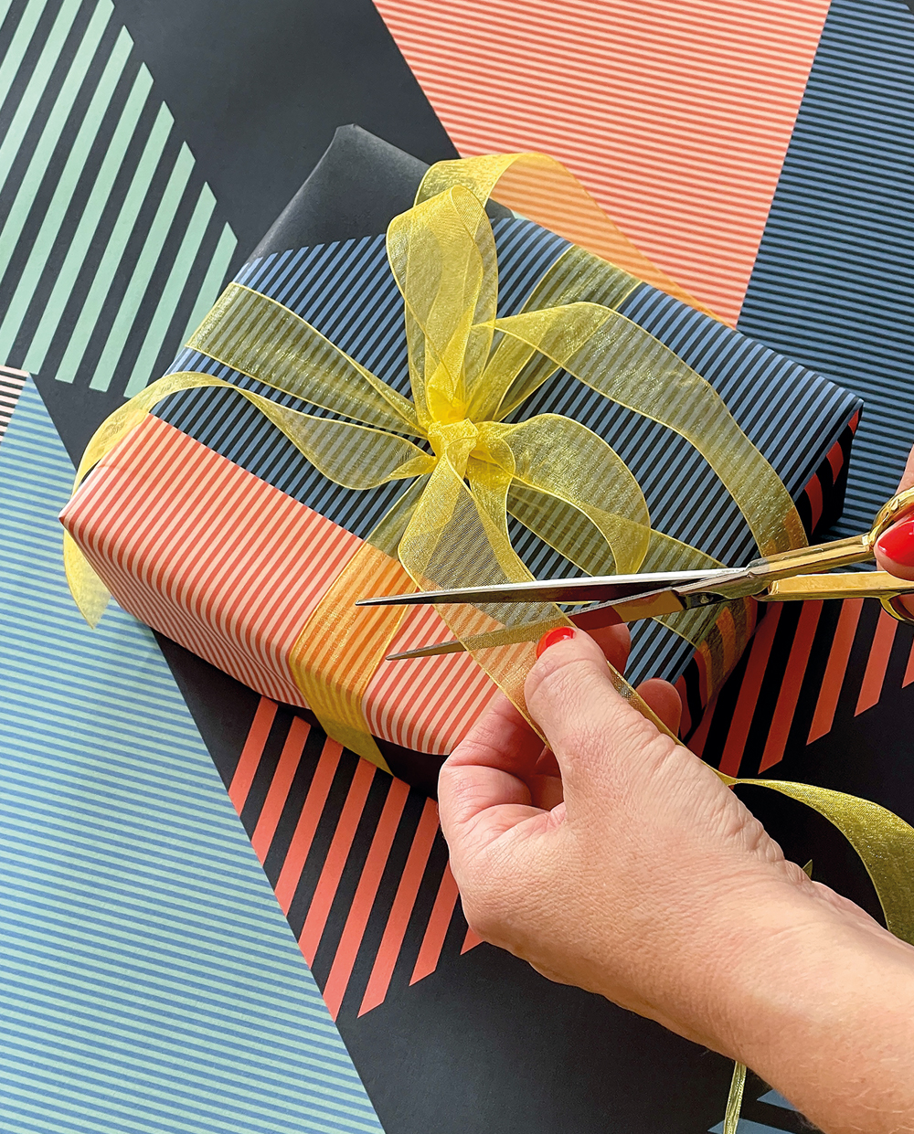 Geschenkpapier Aligned Blue – Bild 4