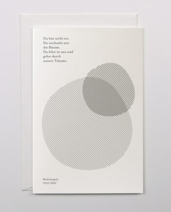 Trauerkarte von Haferkorn & Sauerbrey