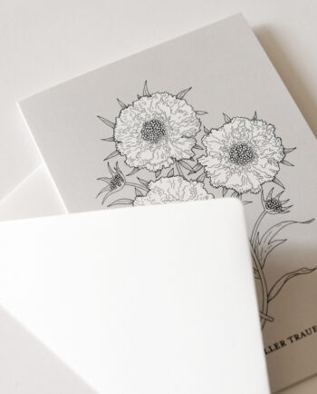 Trauerkarte von Haferkorn & Sauerbrey