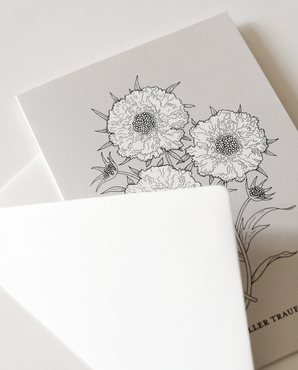 Trauerkarte von Haferkorn & Sauerbrey