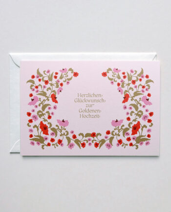 Karte zur Goldenen Hochzeit