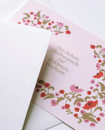 Karte zur Goldenen Hochzeit